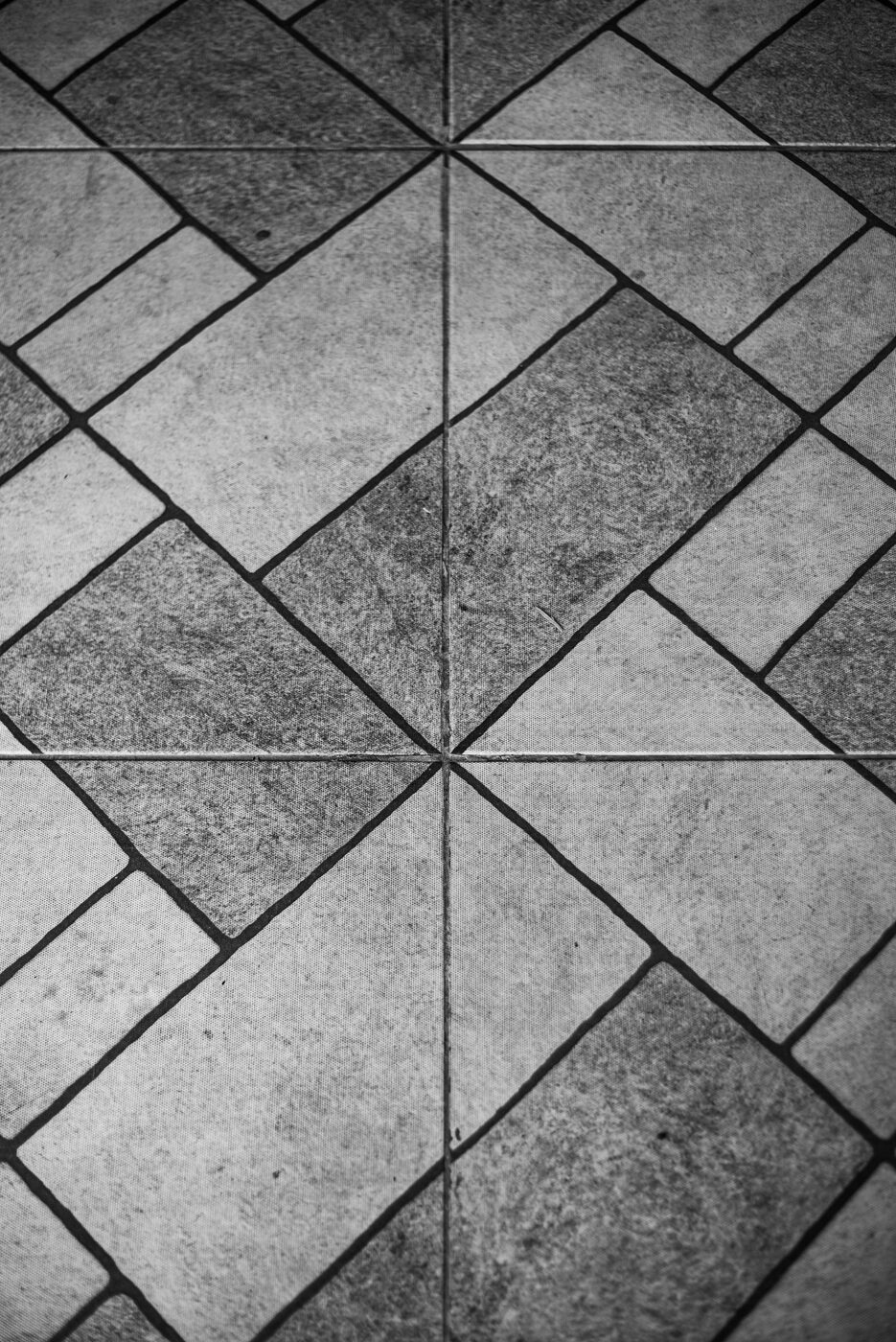 Carrelage géométrique en motif étoile
